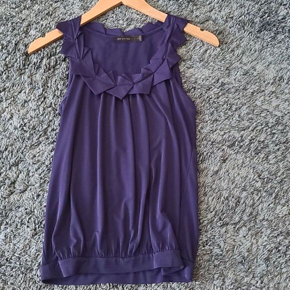 The Limited Tops - The Limited Dark Purple Top - Size S